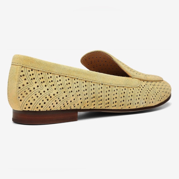 New Sample Shoe  NYDJ - Suede Perforated Loafers - Denver Honey Gold 6 - Picture 3 of 13